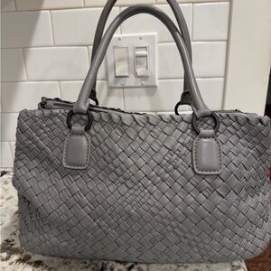 Falor F1800 leather weave bag
